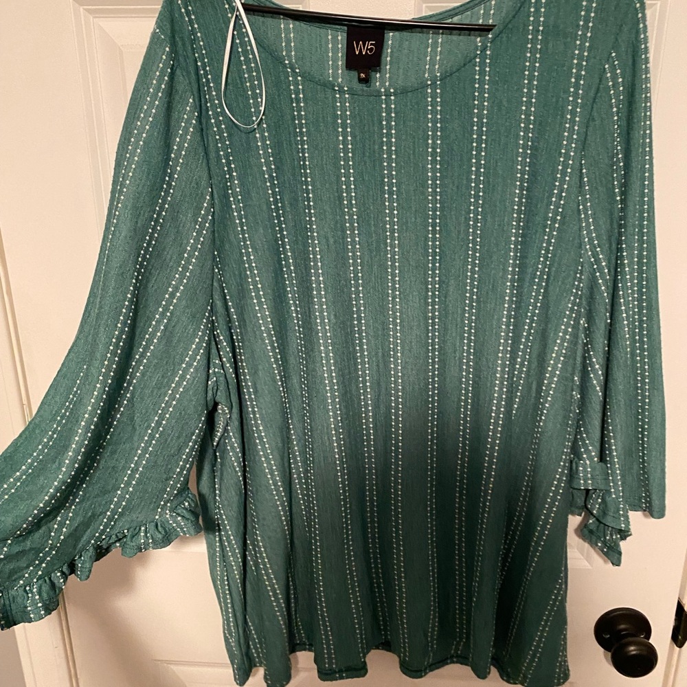 Green blouse